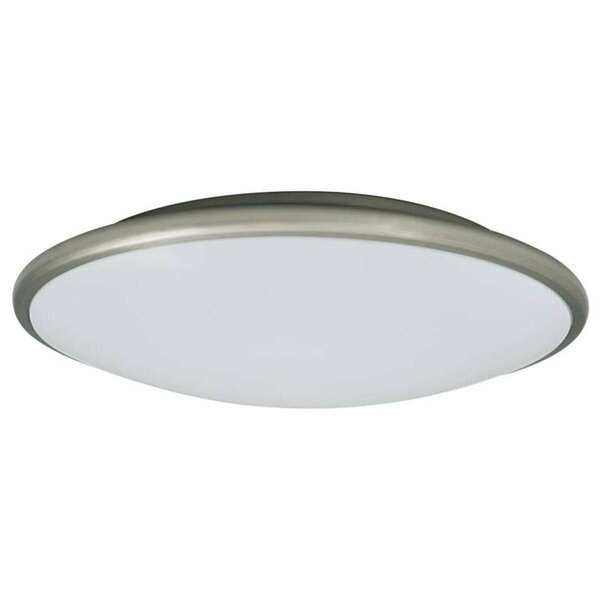 Brightlight 17 x 3.5 in. LED Ceiling Fixture Saucer - Nickel BR2753871